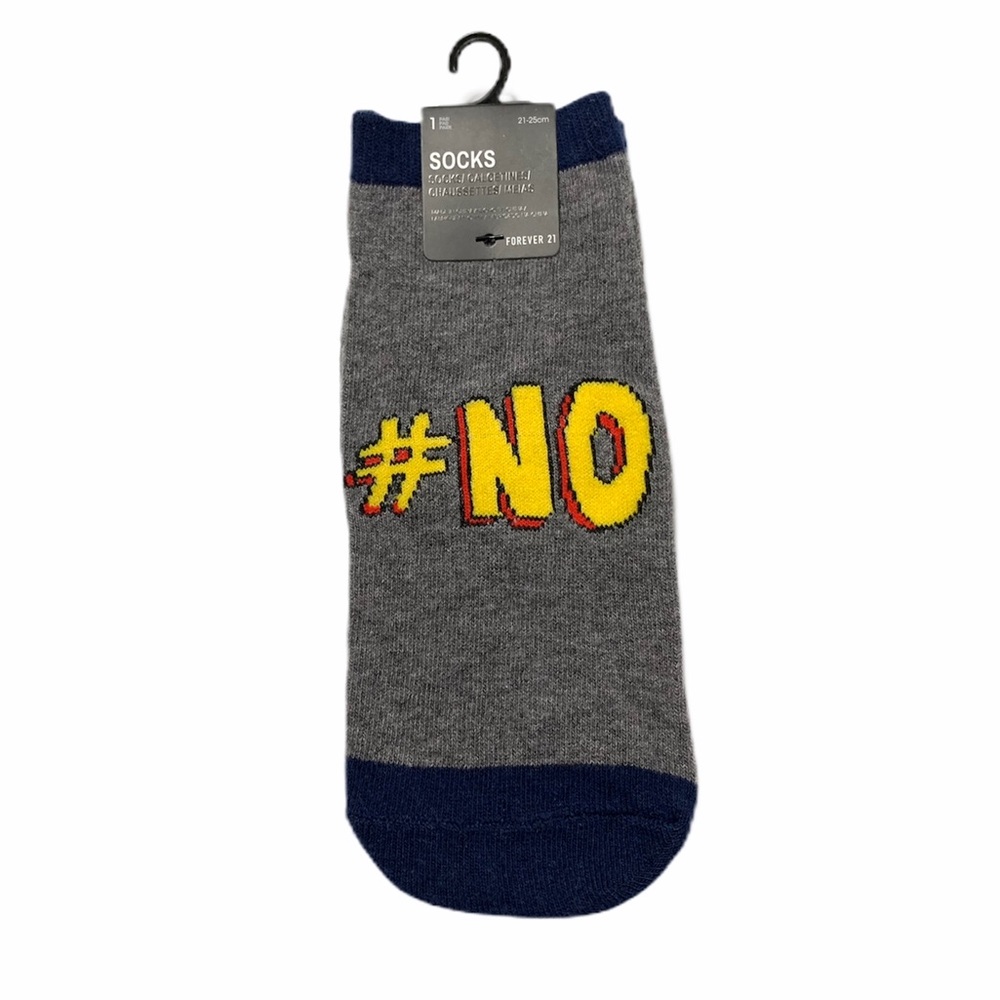 ❣️3/$15❣️ “#NO” Ankle Socks
